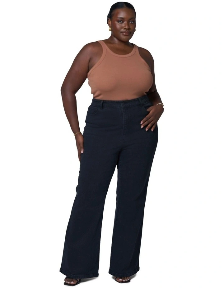 Maddie Bootleg Jean in Black image 1