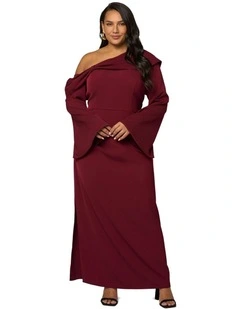 Say My Name Midi Dress in Red