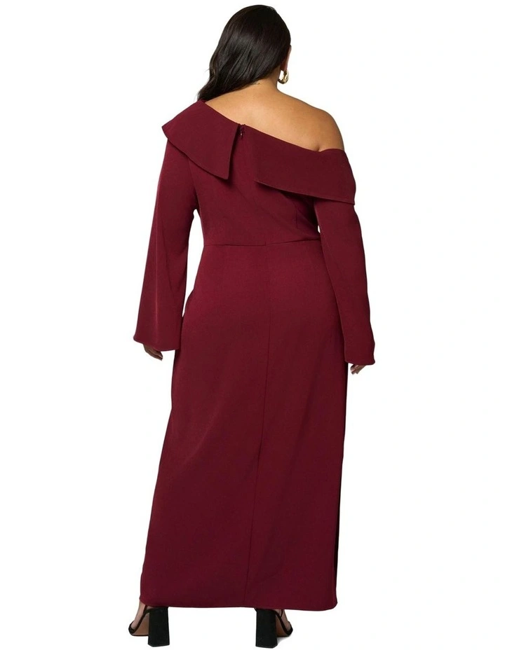 Say My Name Midi Dress in Red image 2