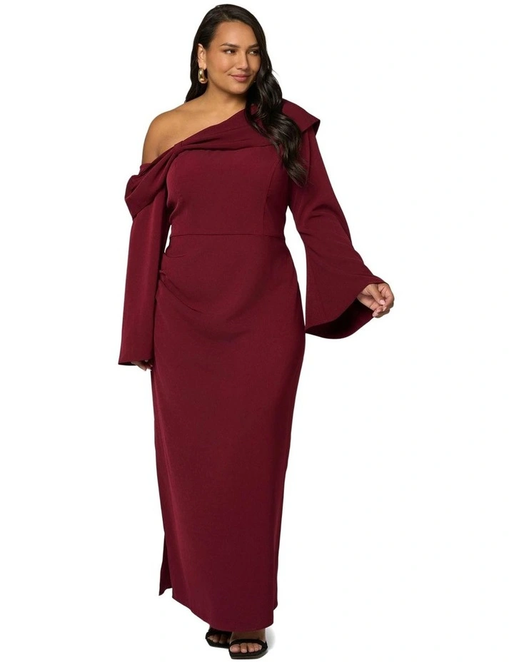 Say My Name Midi Dress in Red image 4