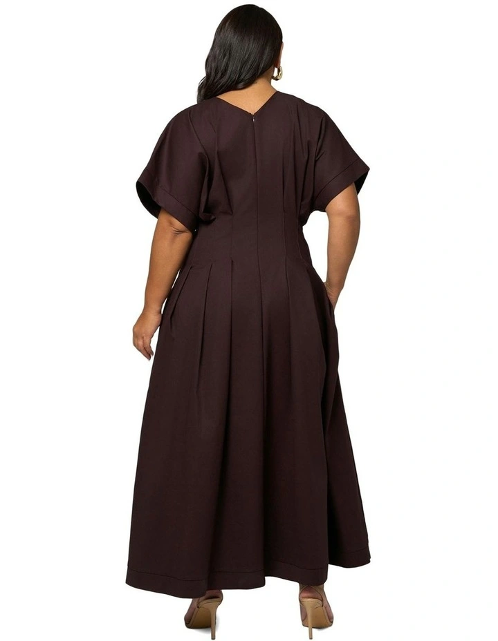 Magnetic Pull Maxi Dress in Brown image 2