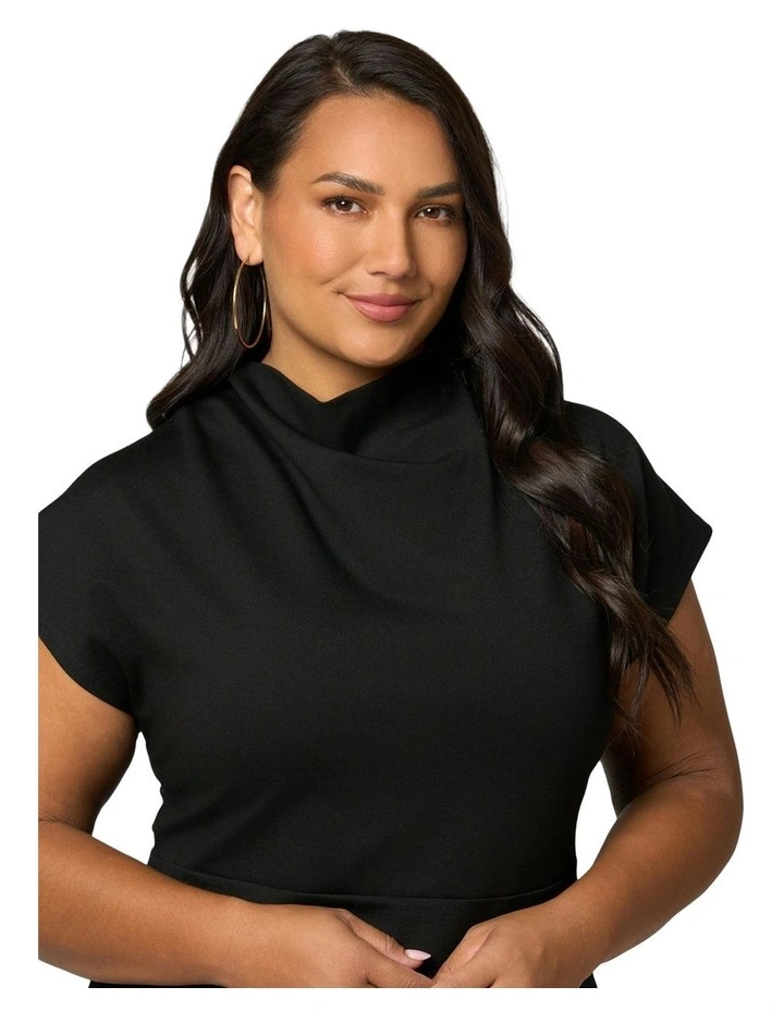 Clarissa Tunic Top in Black image 6