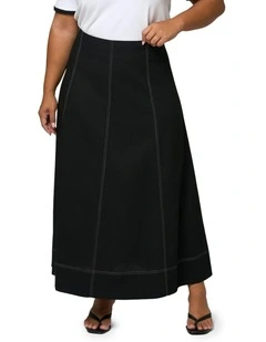 Urban Mirage Maxi Skirt in Black