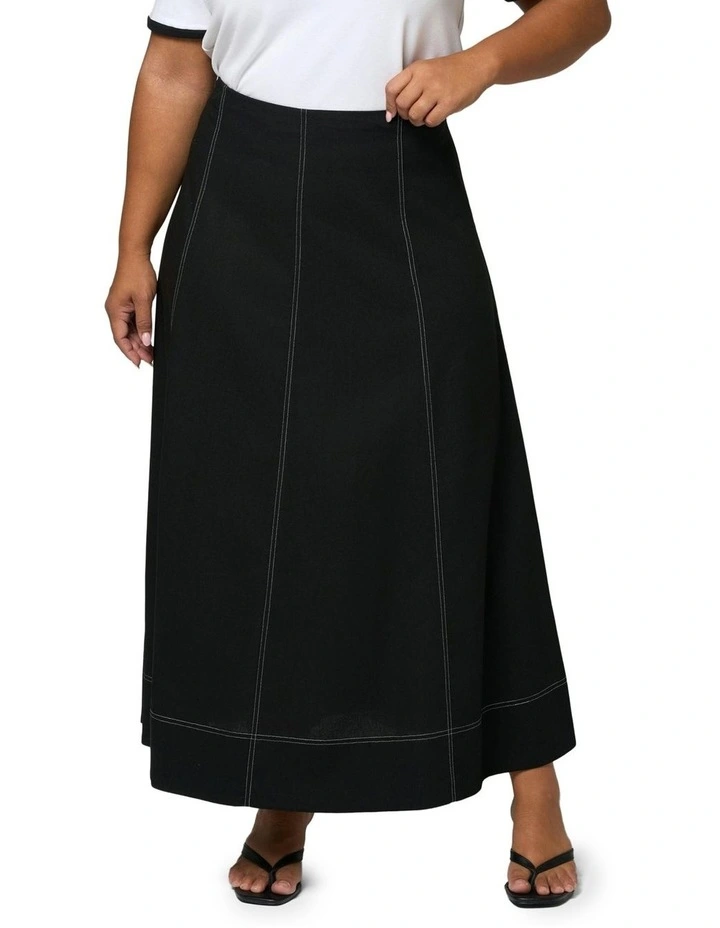 Urban Mirage Maxi Skirt in Black image 1