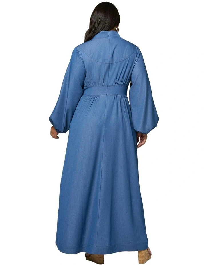 Endless Road Maxi Dress in Blue image 2