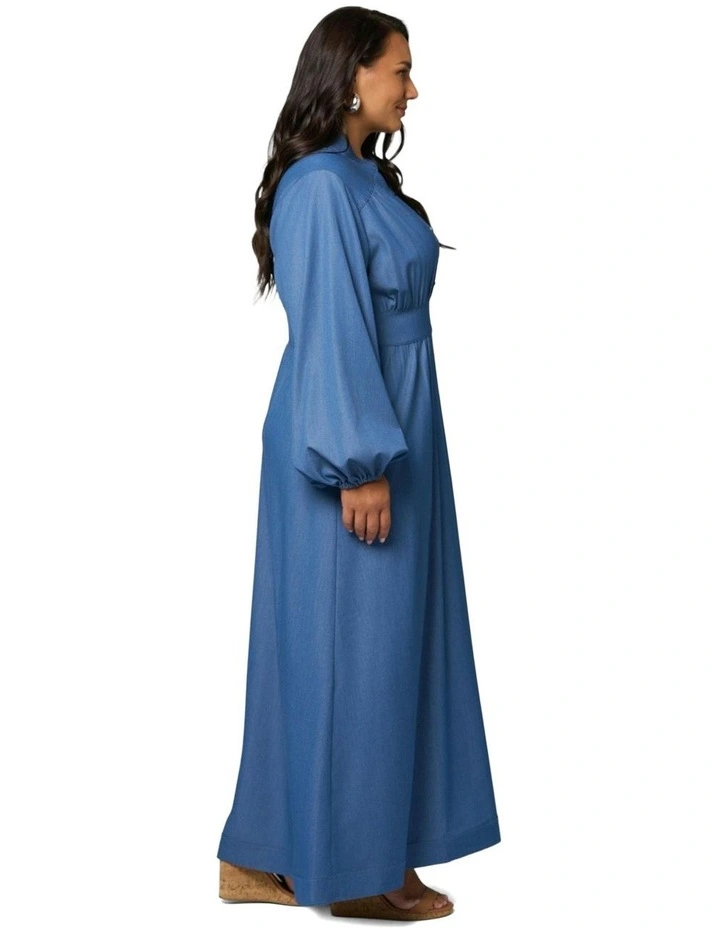 Endless Road Maxi Dress in Blue image 3
