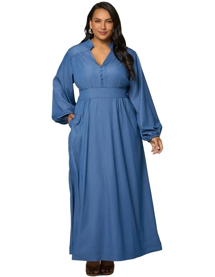 Endless Road Maxi Dress in Blue image 5
