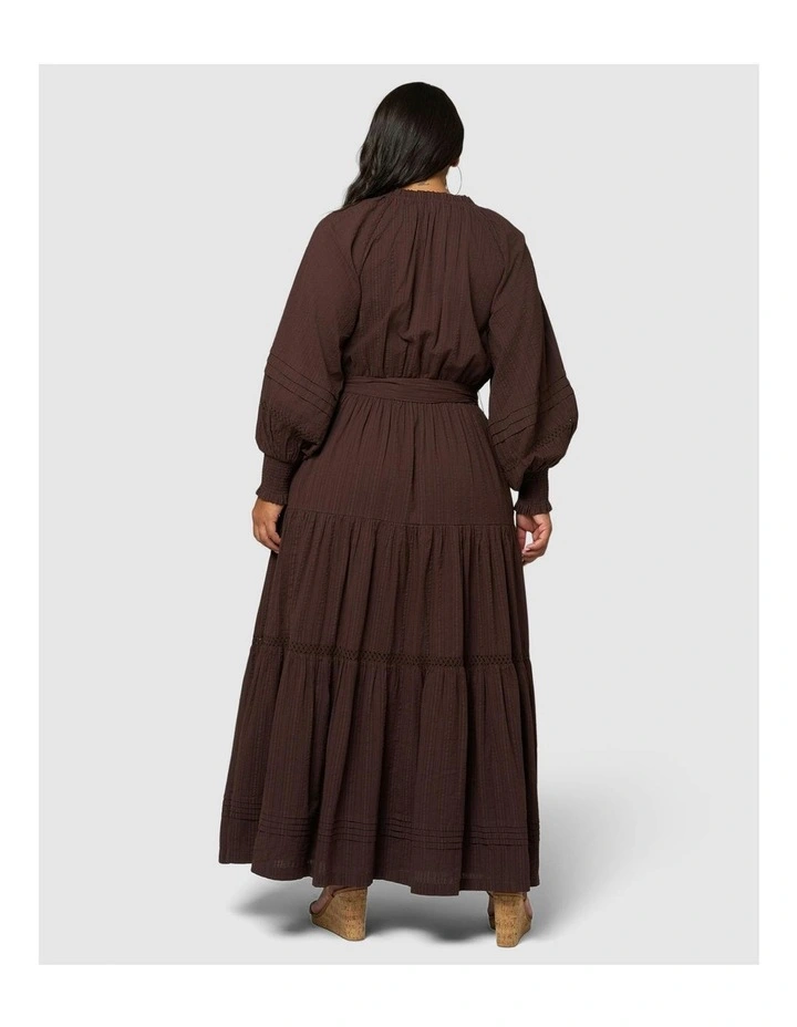 Bohemian Mirage Maxi Dress in Chocolate image 2