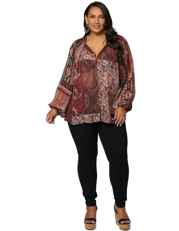 Aurora Drift Blouse in Assorted image 5