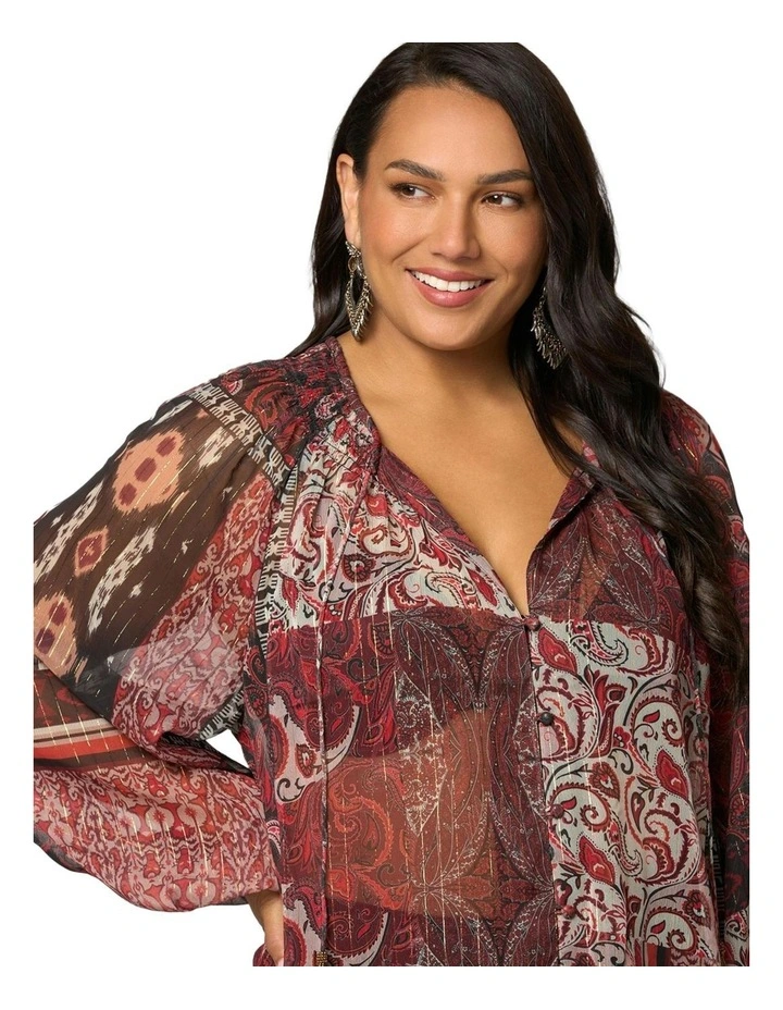 Aurora Drift Blouse in Assorted image 7