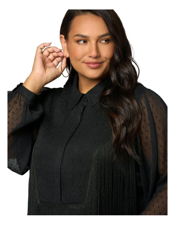 Side Stage Blouse in Black image 6