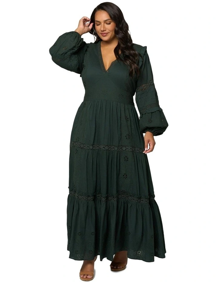 Serendipity Maxi Dress in Olive image 1