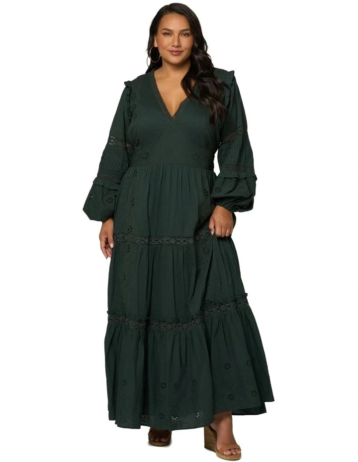 Serendipity Maxi Dress in Olive image 5