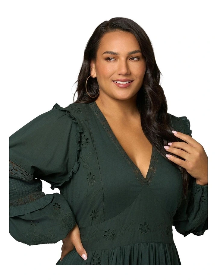 Serendipity Maxi Dress in Olive image 6