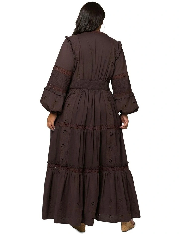Serendipity Maxi Dress in Chocolate image 2