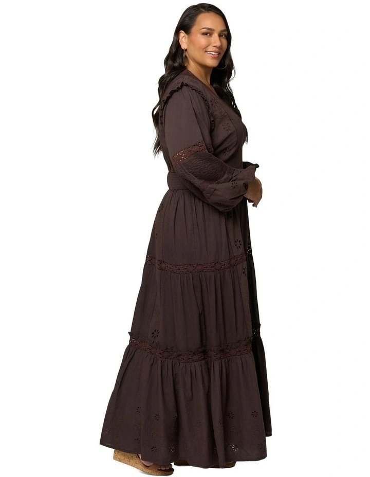 Serendipity Maxi Dress in Chocolate image 3