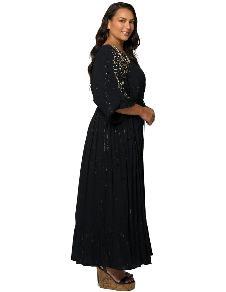 Mystic Maxi Dress in Black image 3