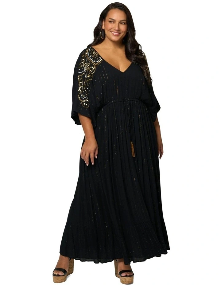Mystic Maxi Dress in Black image 4