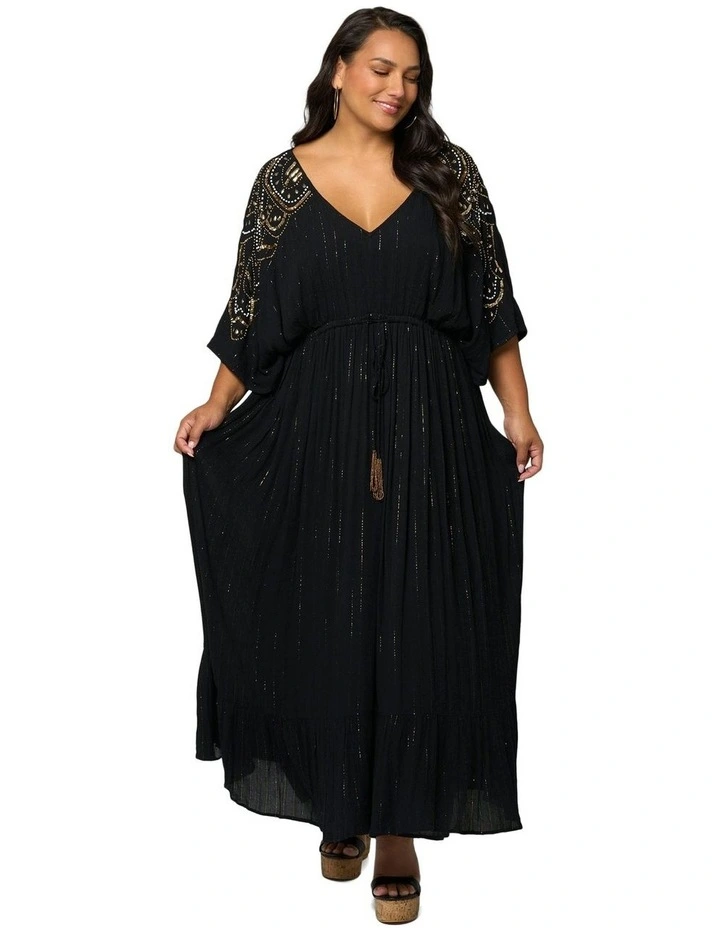 Mystic Maxi Dress in Black image 5