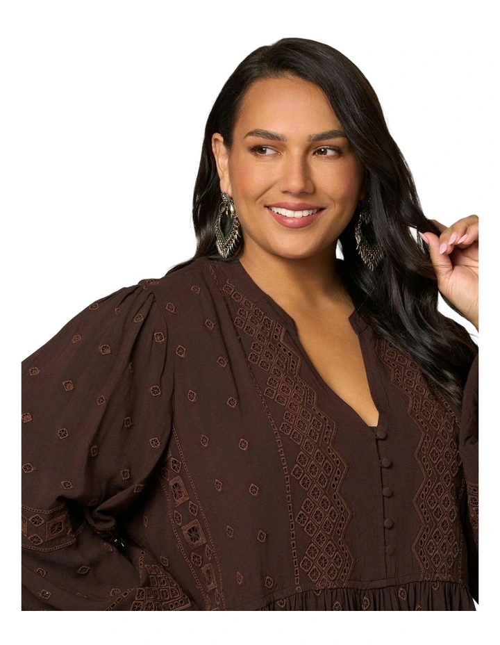 Aura Blouse in Brown image 6