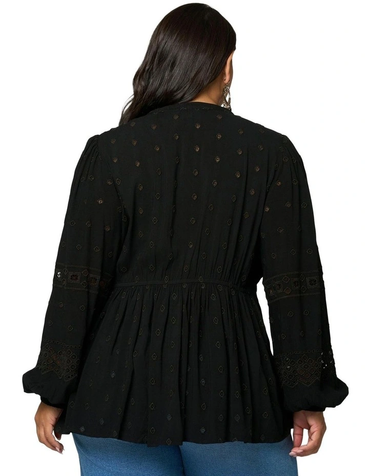 Aura Blouse in Black image 2