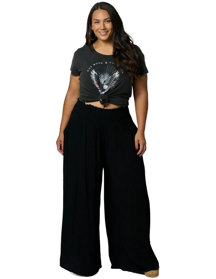 Tahiti Wide Leg Pants in Black image 1