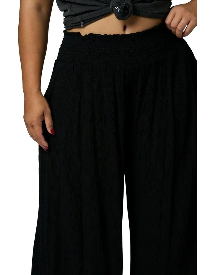 Tahiti Wide Leg Pants in Black image 6