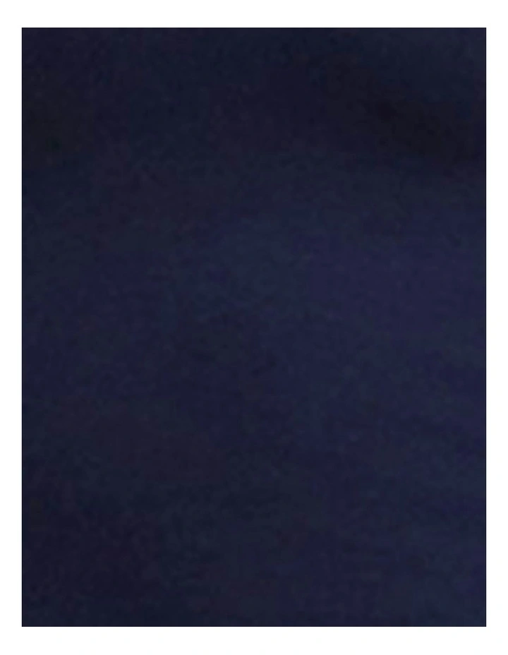 Cotton & Lace Scoop Neck Tank Top in Navy image 7