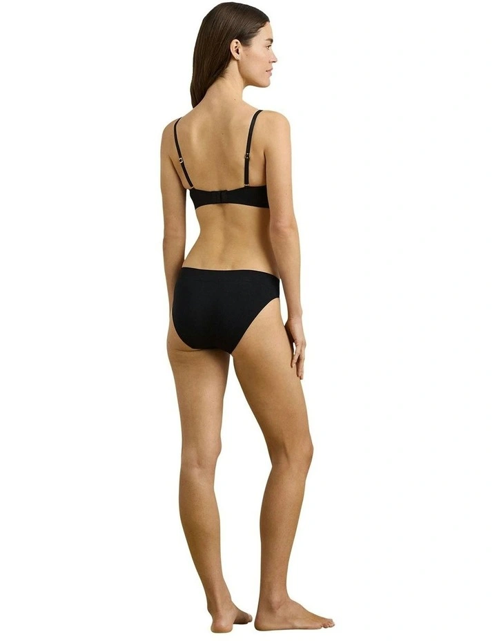 Lauren Seamless Recycled Jersey High Leg Bikini Brief in Black image 6