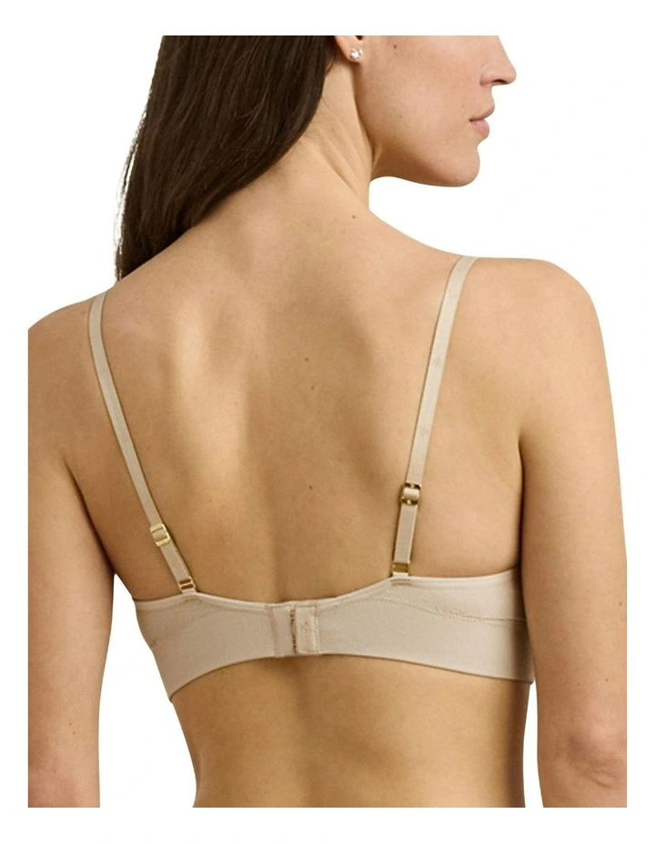 Lauren Seamless Paisley Wirefree Lightly Moulded Bra in Sand image 2
