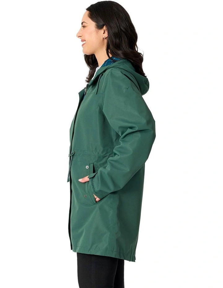 Malin Waterproof Jacket in Dark Green image 3