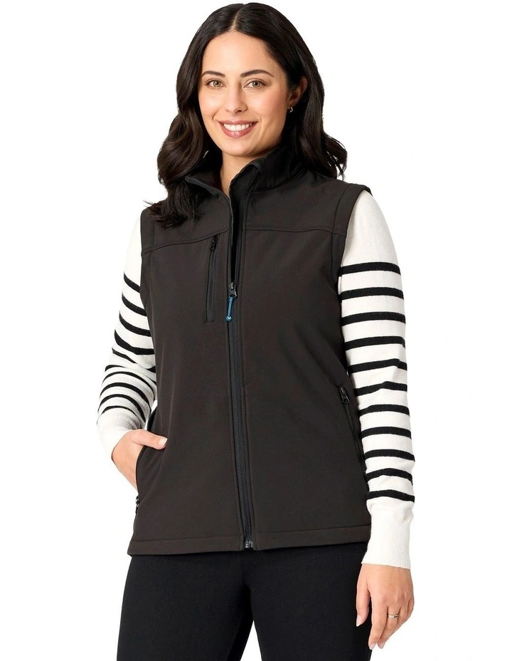 Freeman Softshell Vest in Black image 1