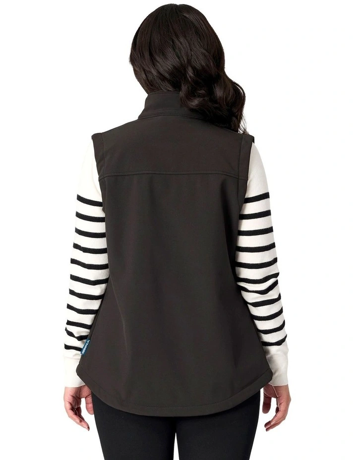 Freeman Softshell Vest in Black image 2