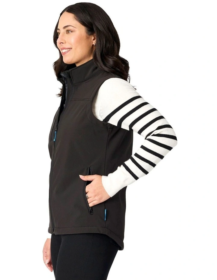 Freeman Softshell Vest in Black image 3