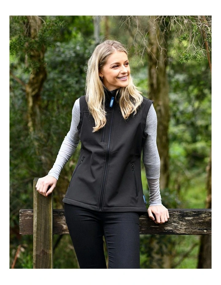 Freeman Softshell Vest in Black image 4