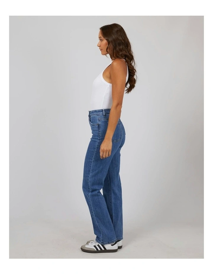 Mila Comfort Straight Jean in Blue image 6