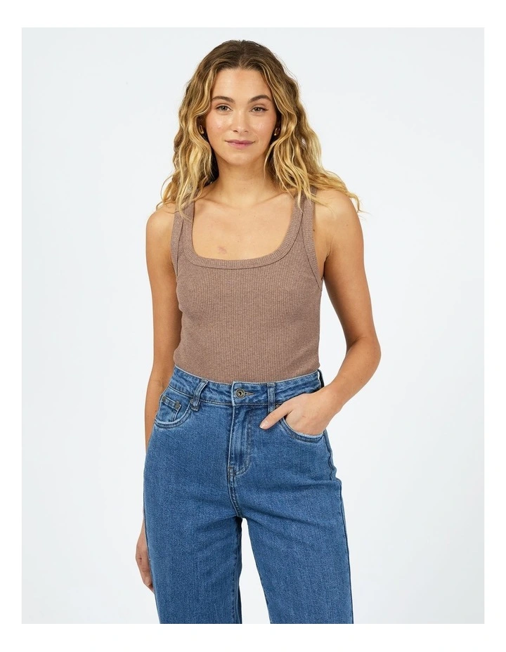 Mia Tank in Brown image 1