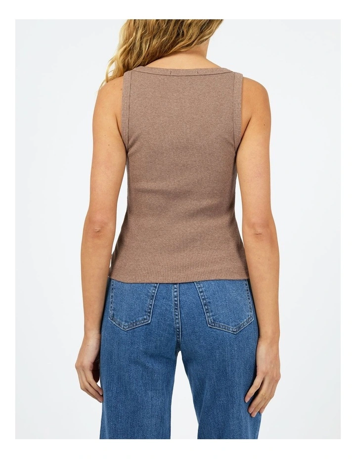 Mia Tank in Brown image 2
