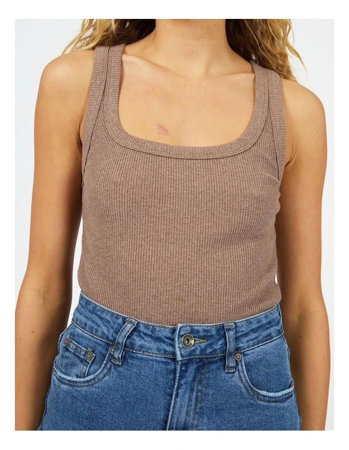 Mia Tank in Brown image 4
