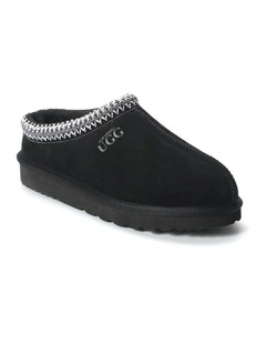 Sheepskin Ankle Braid Croydon Slippers in Black