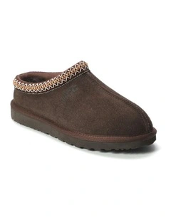 Sheepskin Ankle Braid Croydon Slippers in Brown