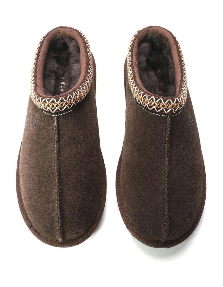 Sheepskin Ankle Braid Croydon Slippers in Brown image 2
