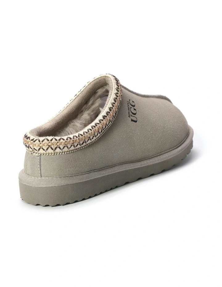 Sheepskin Ankle Braid Croydon Slippers in Grey image 2