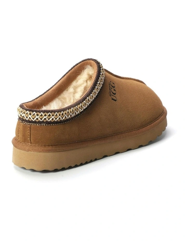 Sheepskin Ankle Braid Croydon Slippers in Brown image 6