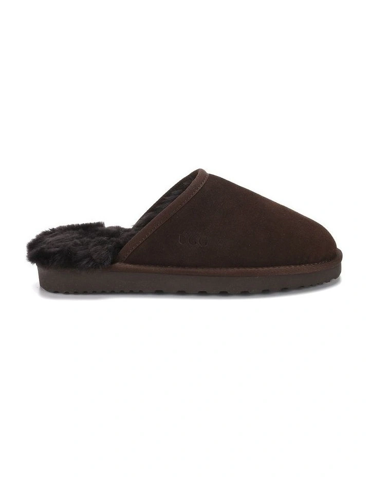 Sheepskin Wool Manly Slippers in Brown image 2