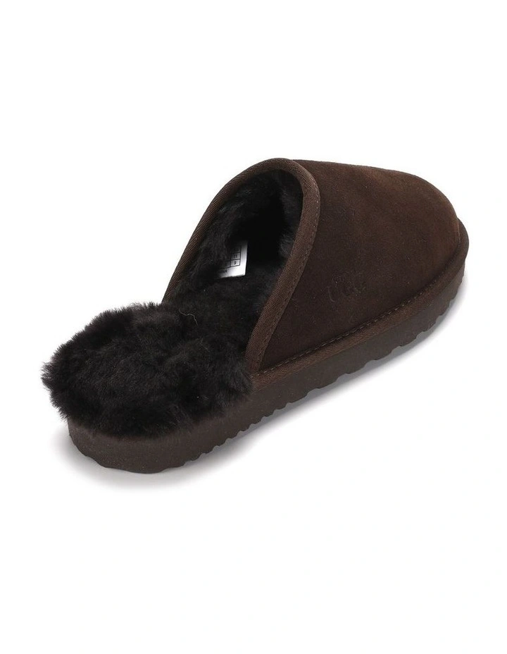 Sheepskin Wool Manly Slippers in Brown image 4