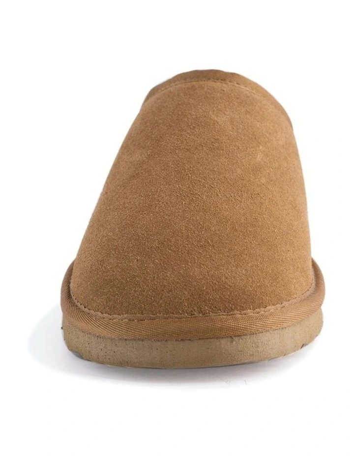 Sheepskin Wool Manly Slippers in Brown image 5