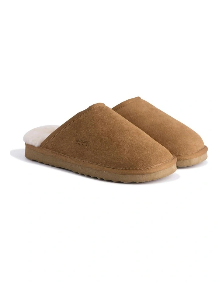 Sheepskin Wool Manly Slippers in Brown image 6