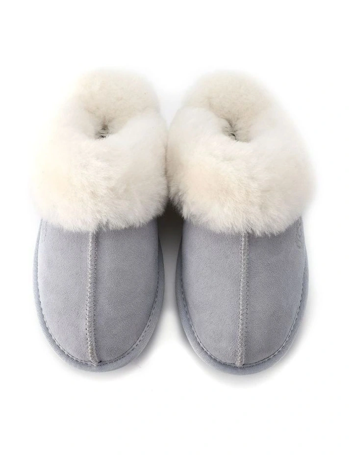 Sheepskin Wool Shelley Slippers in Blue image 3