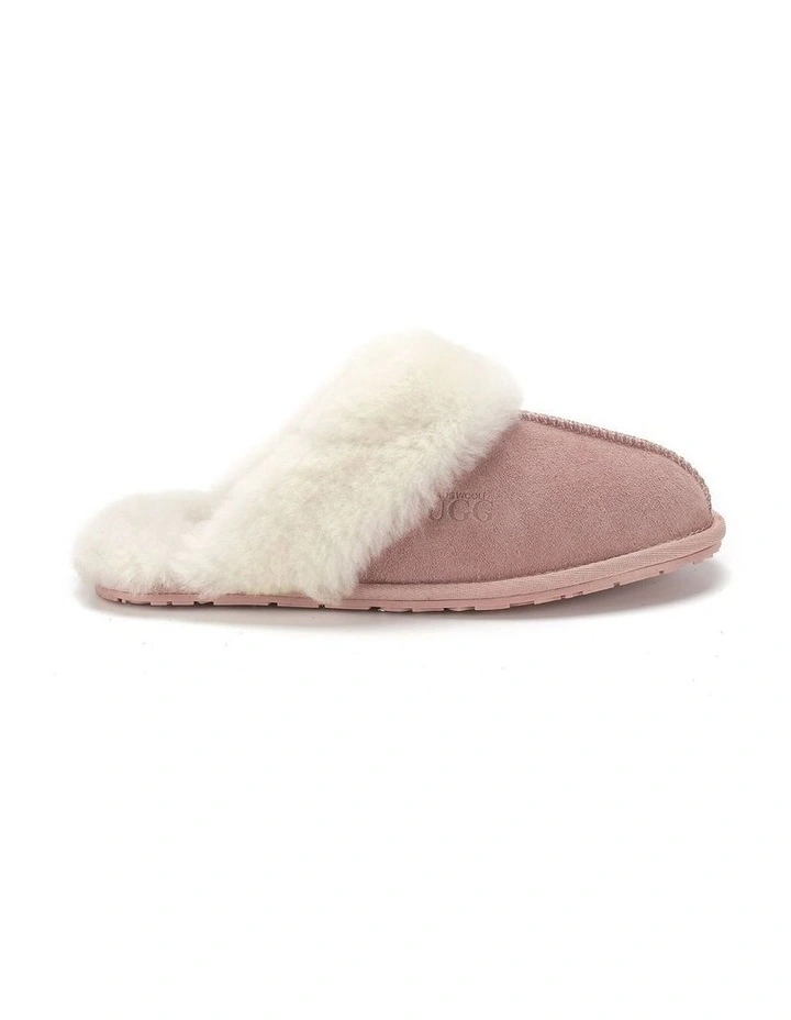 Sheepskin Wool Shelley Slippers in Pink image 2